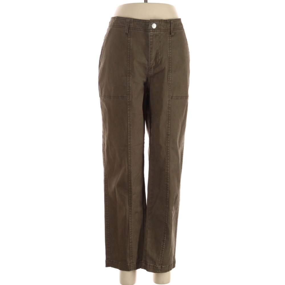 Straight Leg Utility Pants in Olive
